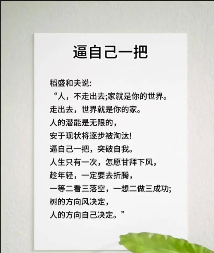 激励自己，激励别人（成功与失败之间）